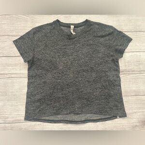 Lululemon Swiftly Tech Cropped Top Size 8 Charcoal Gray